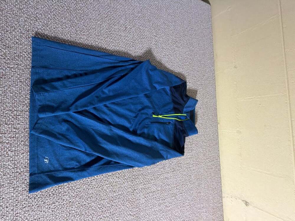 NordicTrack 1/4 Zip Pullover Size M Blue Athletic Shirt